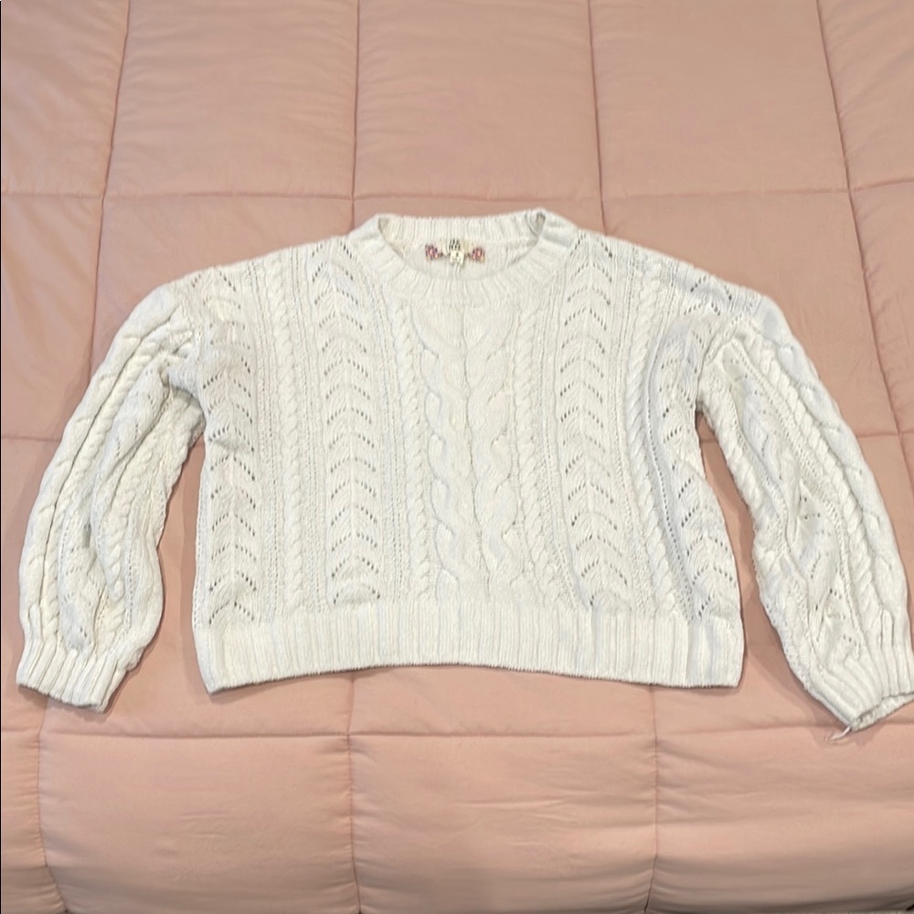 Soft sweater crop top